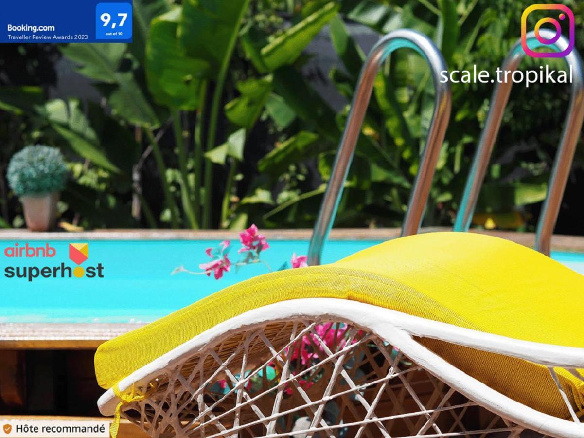 S'Cale Tropikal - Gite Cosy Avec Piscine Privee Petit-Canal Luaran gambar