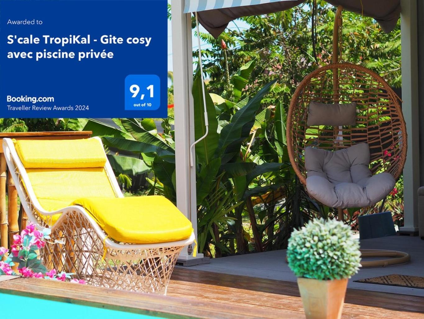 S'Cale Tropikal - Gite Cosy Avec Piscine Privee Petit-Canal Luaran gambar